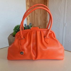 Brooks Brothers Frame Satchel bag, leather painted